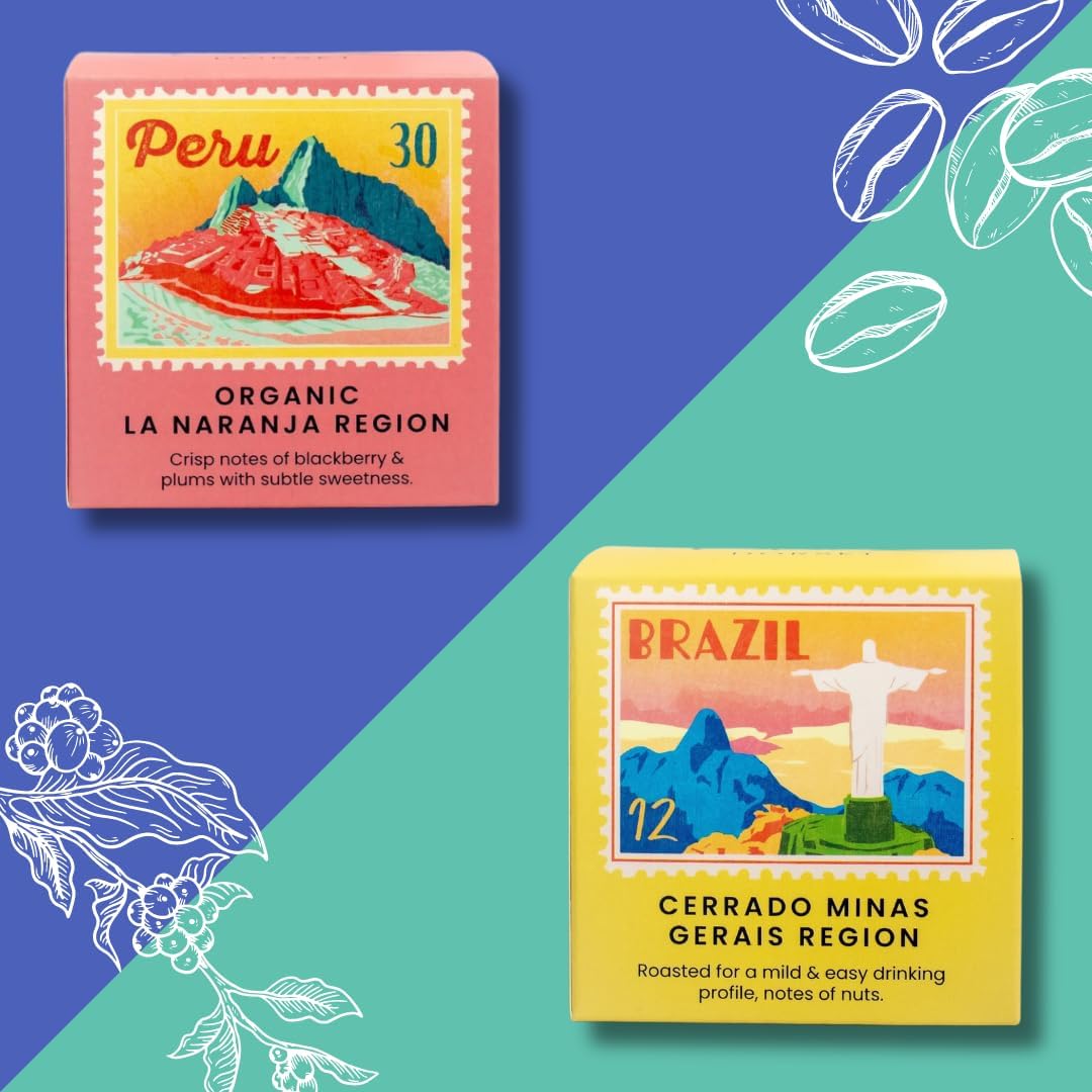 Coleridge & Lorne Single Origin Coffee gift set - 6 ground coffees from around t 2