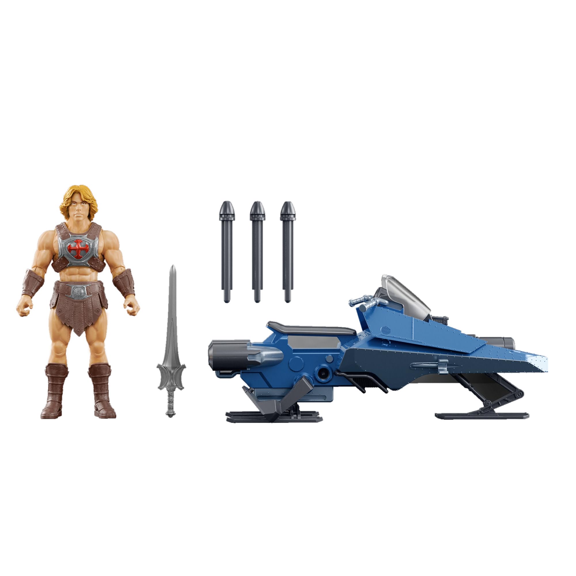 Masters of the Universe He-Man Sky Sled Vehicle & Figure Playset | 5.5-Inch Scale 1