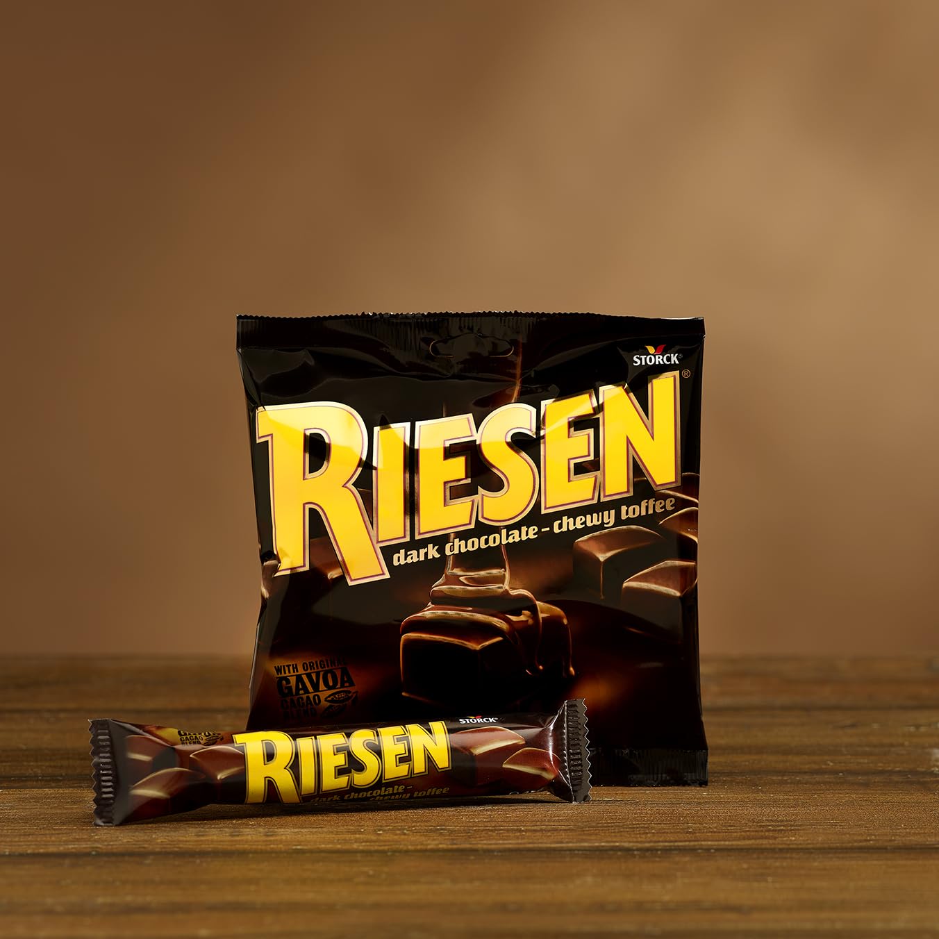 Riesen Dark Chocolate Covered Chewy Toffees, Rich & Indulgent Chewy Caramel 3