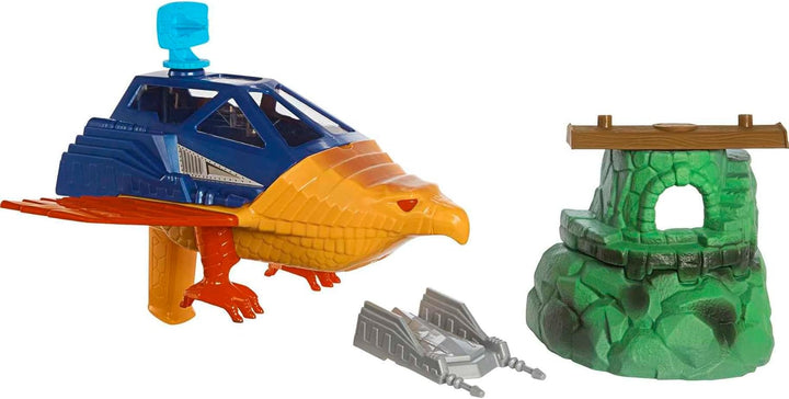 Masters of the Universe Origins Talon Fighter and Point Dread - 5.5-Inch Scale Vehicle and Outpost Playset for Ages 6+