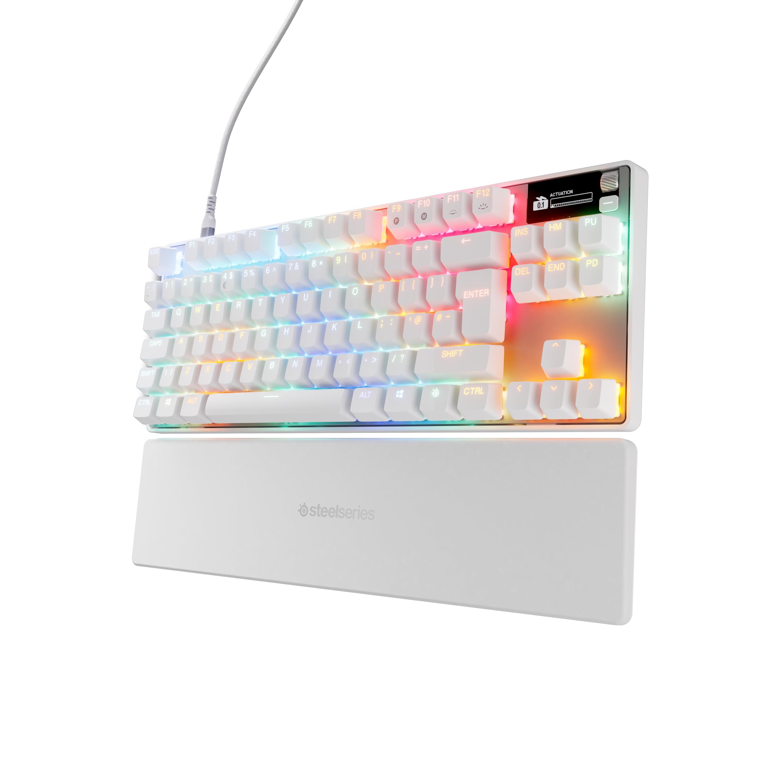 SteelSeries Apex Pro TKL Gen 3 White - HyperMagnetic Gaming Keyboard with OmniPoint 3.0 Switches 1