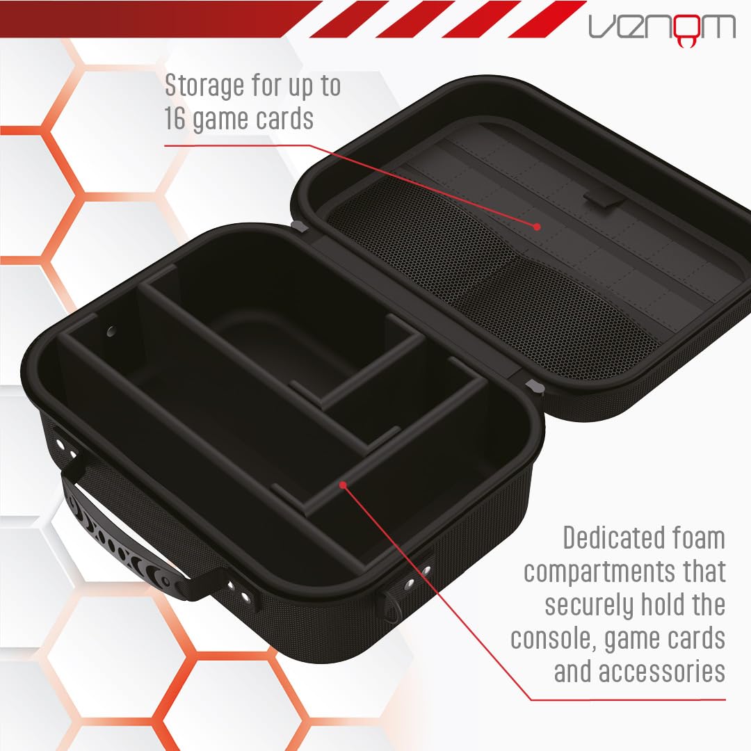 Venom Deluxe Travel Case for Nintendo Switch 2 - Black | TPU Material | 820g Weight 3