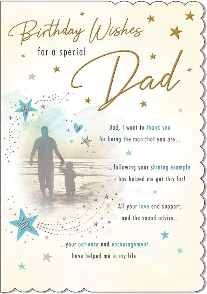 Piccadilly Greetings Traditional Birthday Card for Dad | 9 x 6 Inches | Green