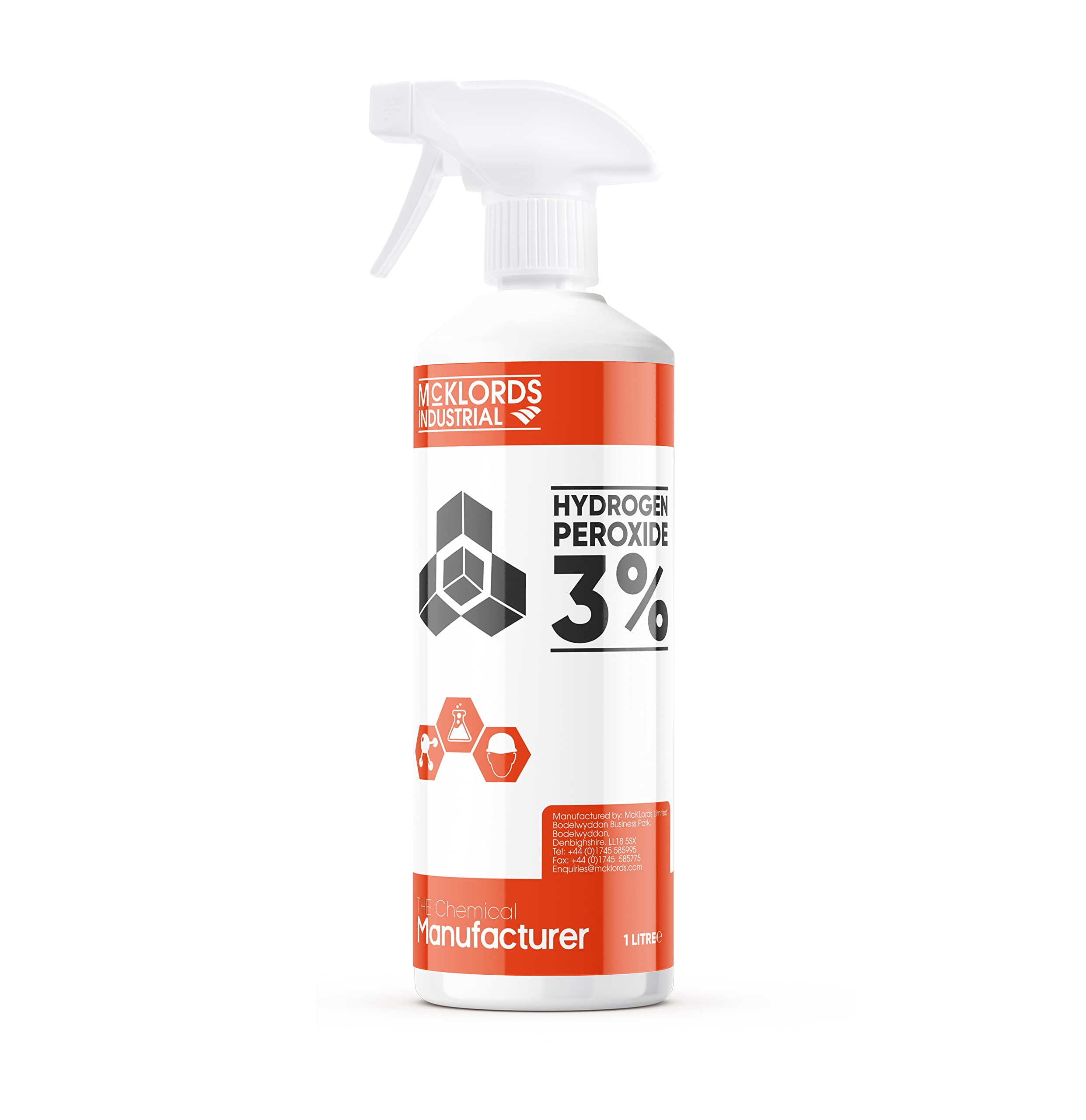 McK LORDS All-Purpose Cleaner - 3% Hydrogen Peroxide Solution | 1 Litre Liquid