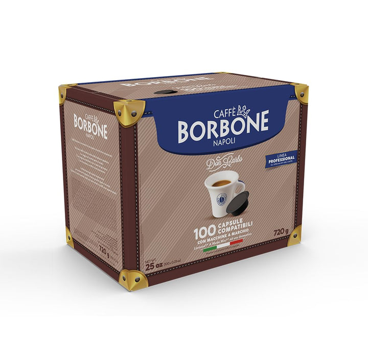 Caffè Borbone Don Carlo Red Coffee Blend - 100 Capsules for Lavazza A Modo Mio Machines