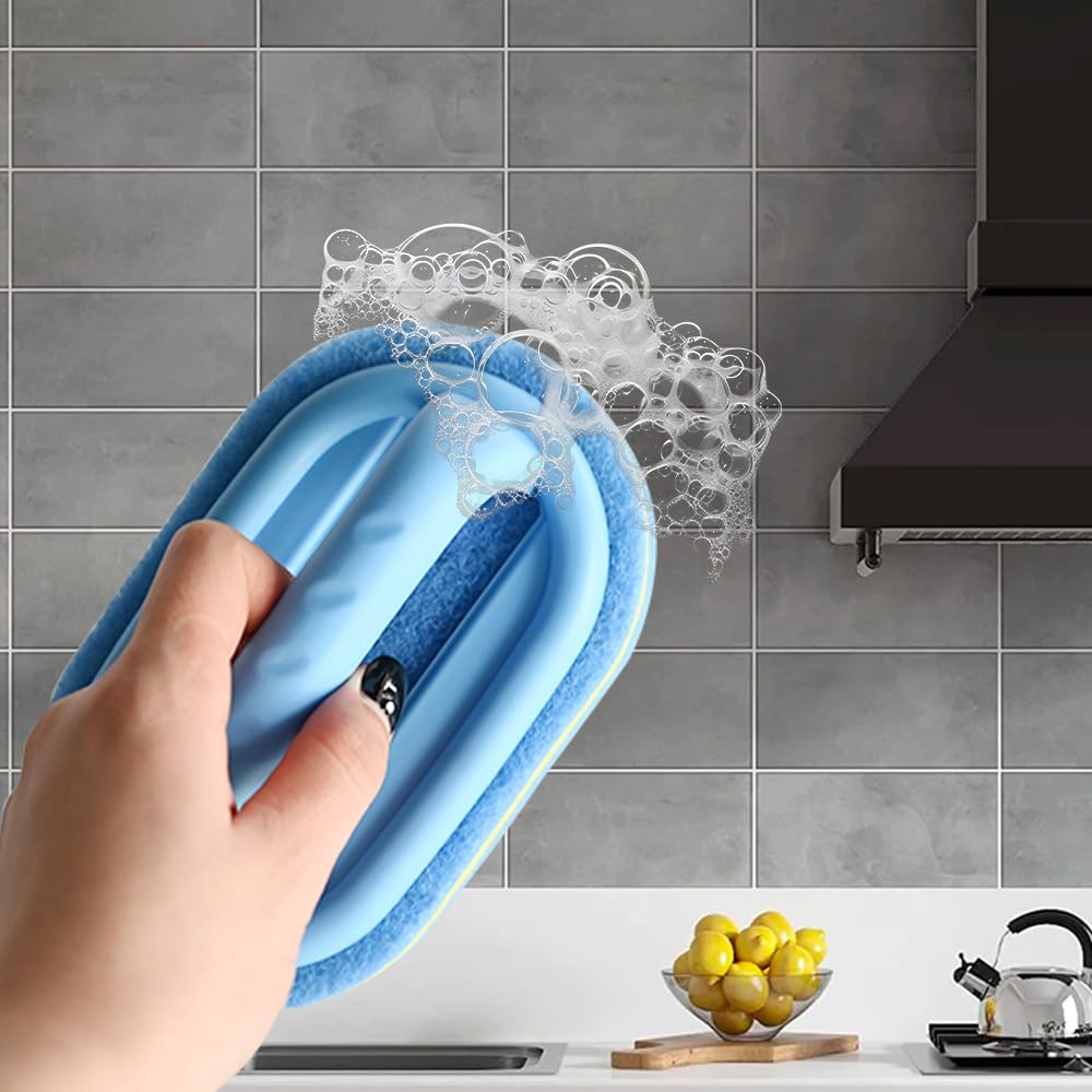 RAM ONLINE Heavy Duty Bathroom Cleaning Brush - Ergonomic Handle | Durable Bristles | 18 Inch 2