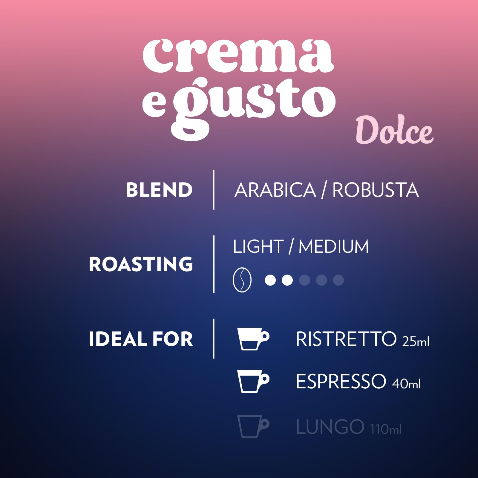 Lavazza Crema e Gusto Dolce Coffee Capsules - 30 Count Aluminium Pods | Intensity 10 5
