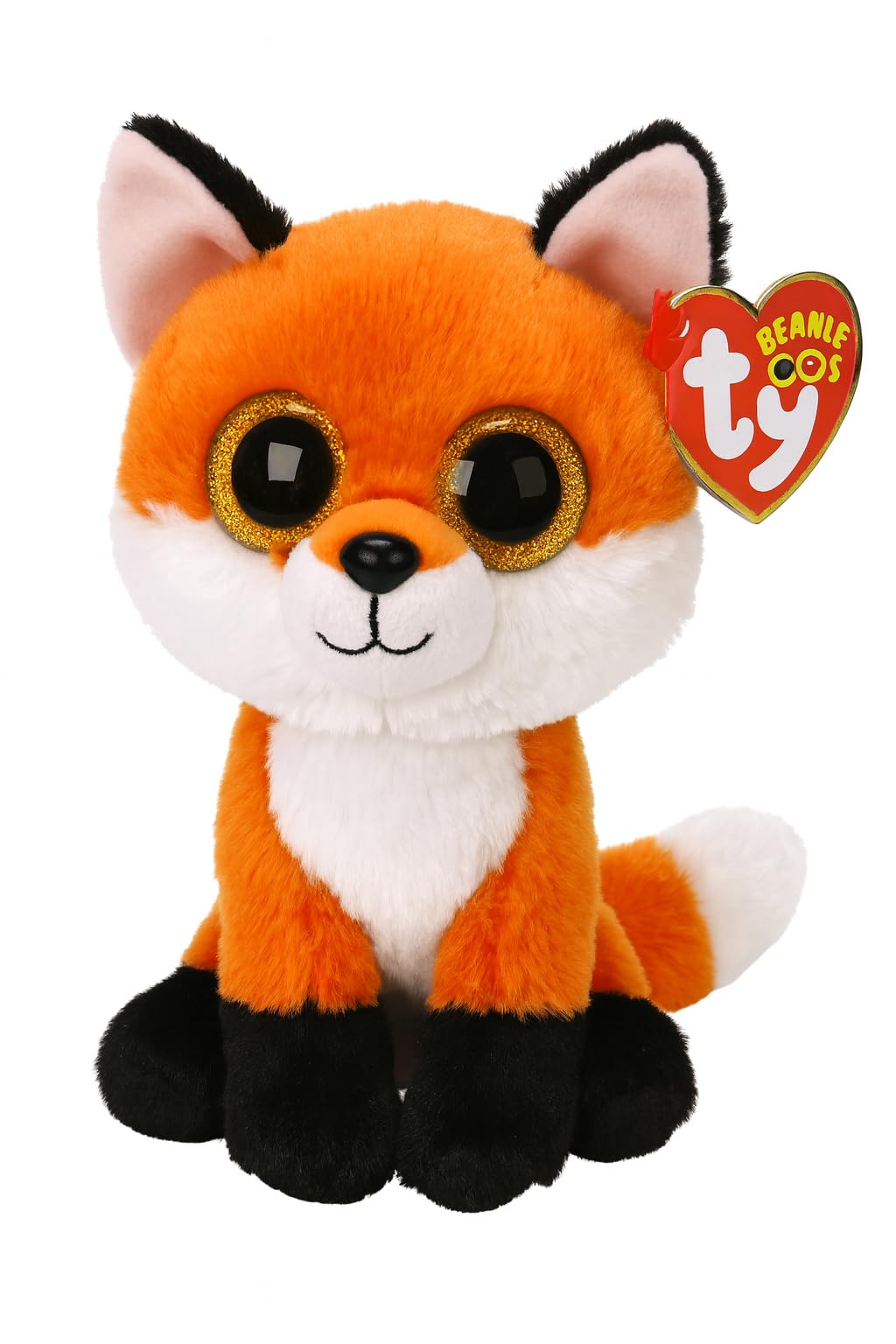 TY Beanie Boos Meadow Fox Stuffed Animal | 15 CM Plush Toy | Glitter Eyes | Unisex Children