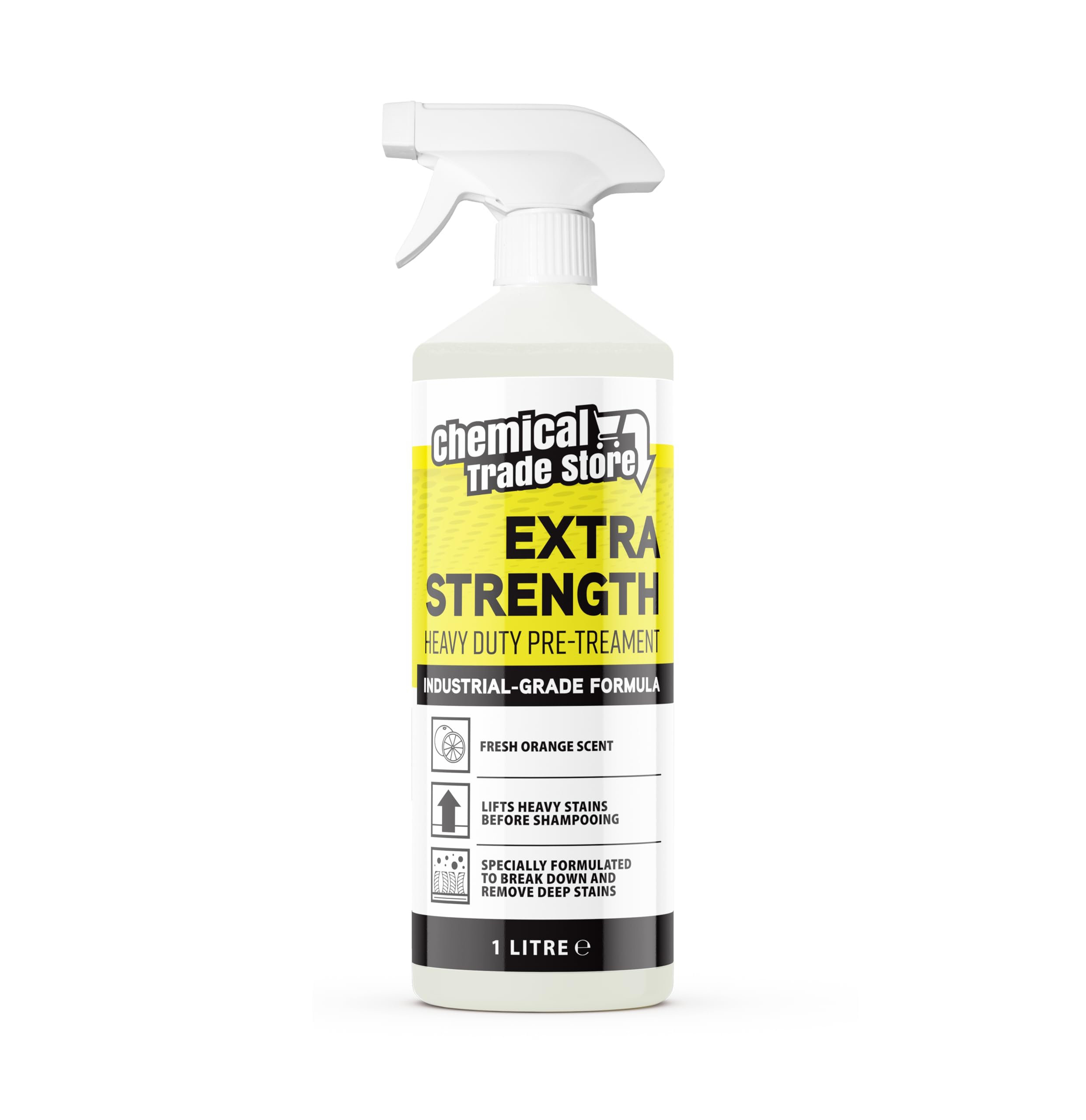 Chemical Trade Store Heavy Pre-Treatment Carpet & Upholstery Cleaner - 1L Liquid | Orange Scent 1