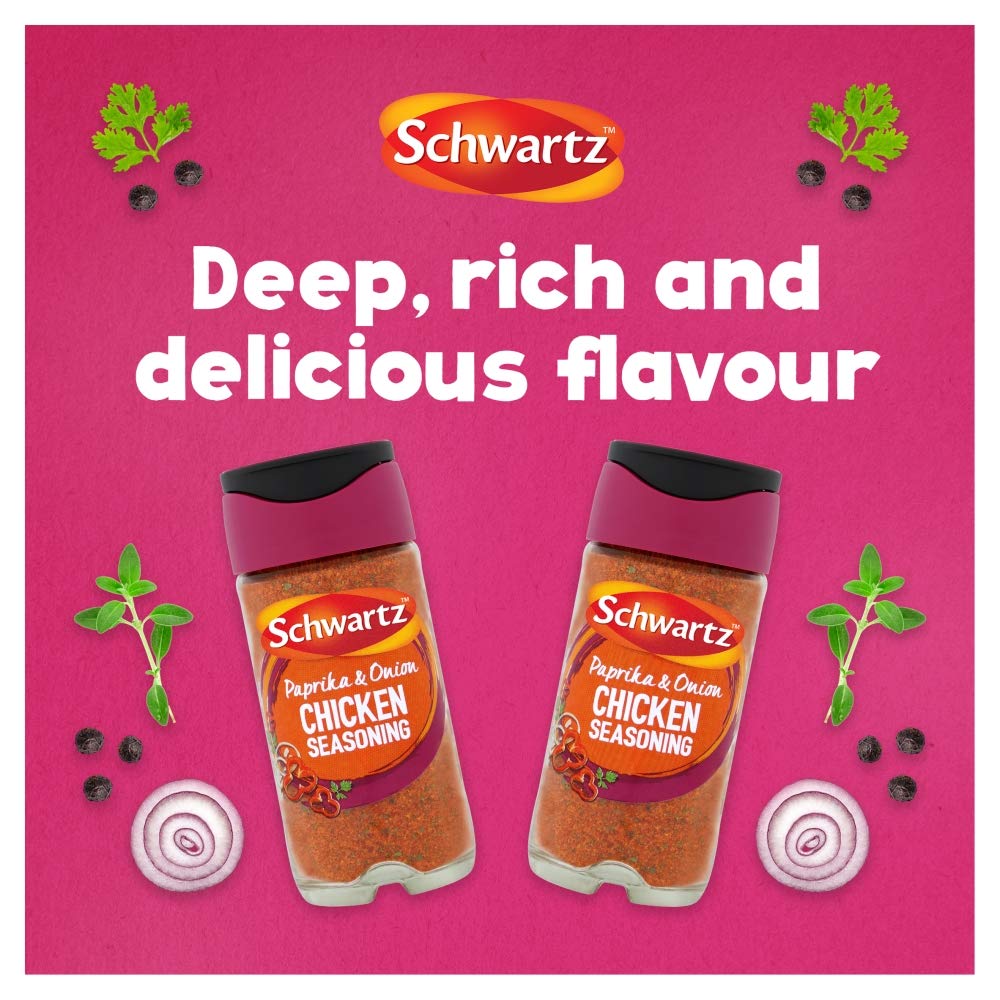 Schwartz Paprika & Onion Chicken Seasoning Powder - 300g Pack | Expertly Blended | For Chicken Dishes 4