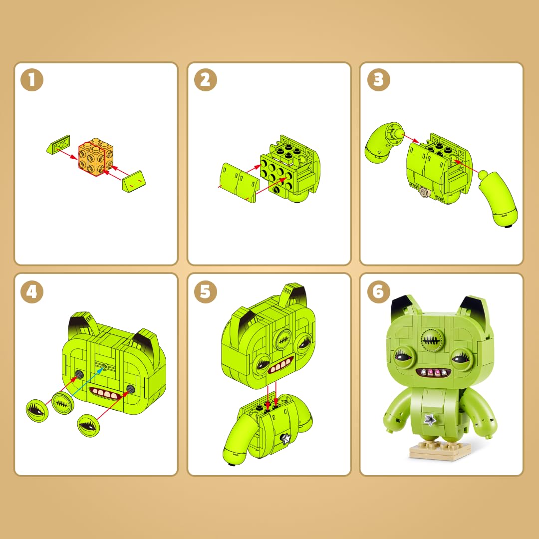 Max Build More Fuggler Baddies Collection Building Toy - 186 Pieces 4