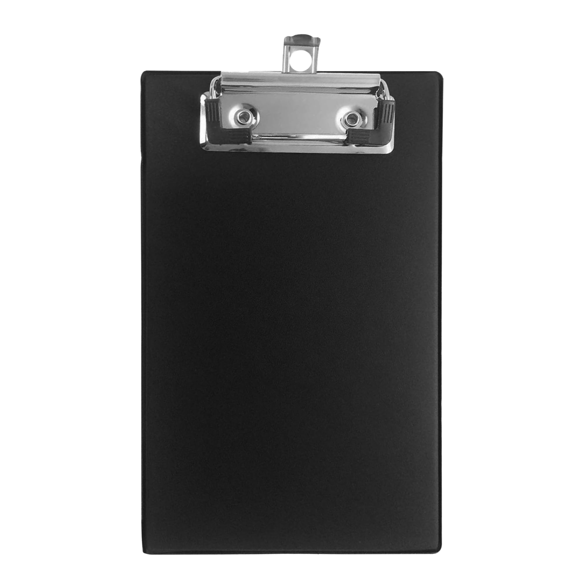 Janrax A6 Mini Clipboard - Black PVC Pocket Hardback Holder | 18.5 x 11cm | 25 Sheet Capacity 1
