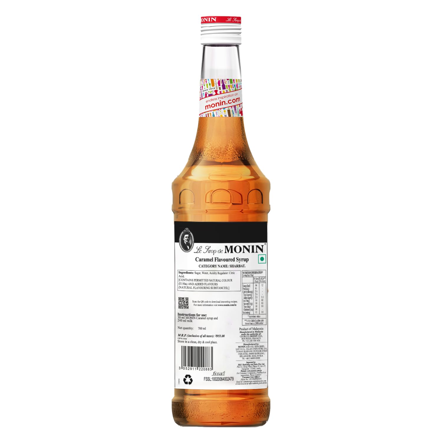 Monin Premium Caramel Syrup - 700ml Bottle | Vegan, Natural Flavours 8
