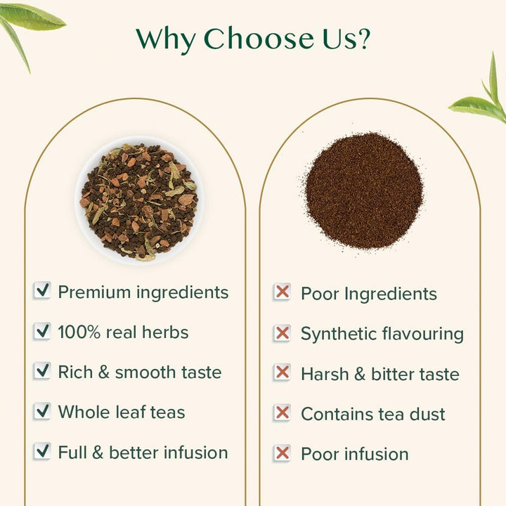 VAHDAM - Cinnamon Masala Chai Tea (100g, 50+ Cups) Whole Loose Leaf Tea