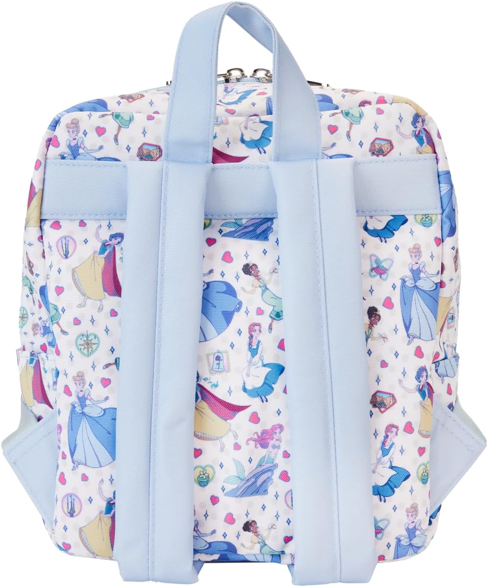 Loungefly: Disney - Princess - Manga Style AOP Nylon Mini Backpack