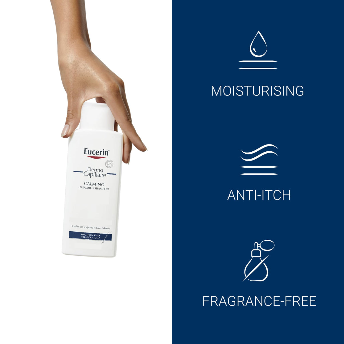 Eucerin DermoCapillaire Calming Urea Shampoo - Relieves Dry, Itchy Scalp | 250 ml 3