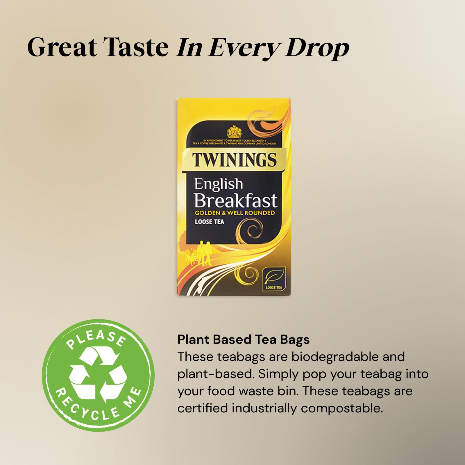Twinings English Breakfast Black Tea Loose Leaves - 4 x 125g Pack | Full Bodied, Vegan, Sugar Free 2