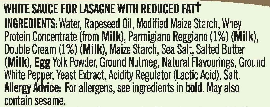 Loyd Grossman No Added Sugar White Lasagne Sauce | 30% Less Fat | 450g Jar 2