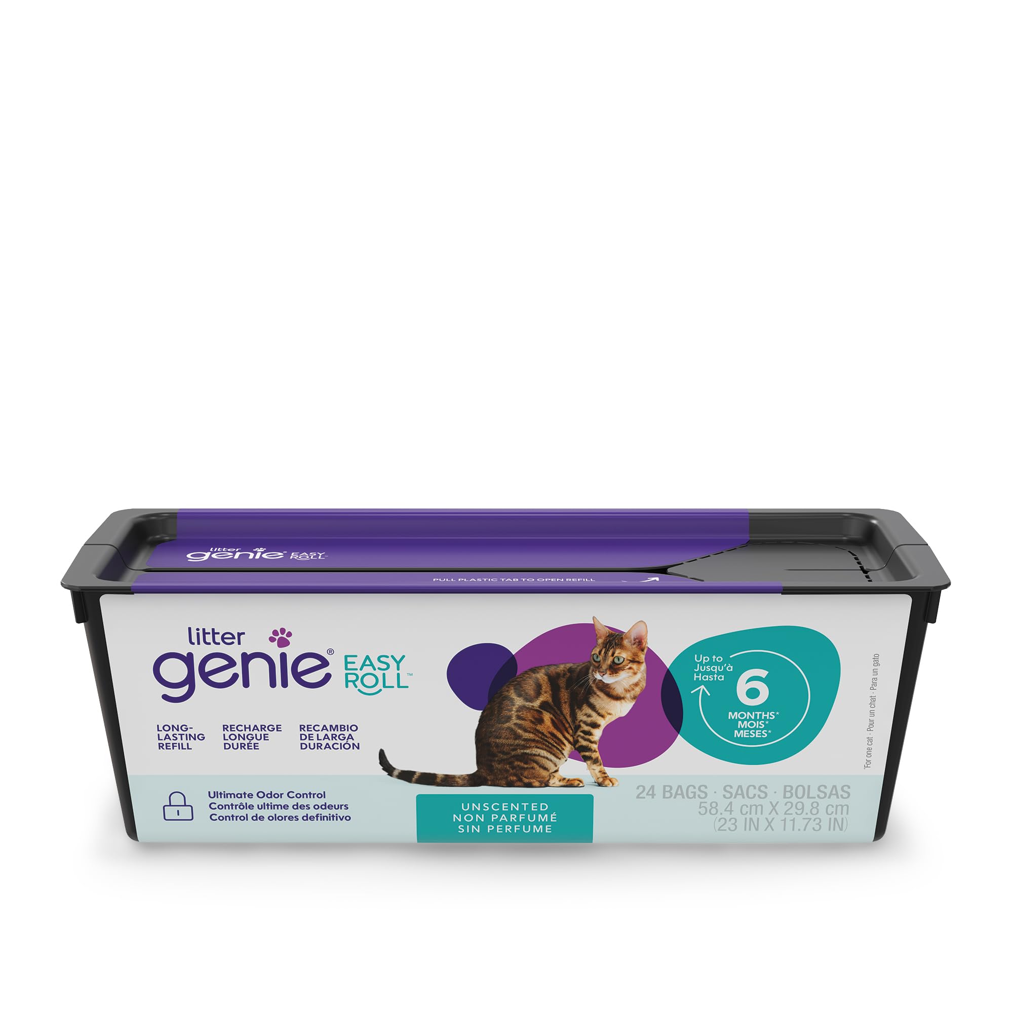 Litter Genie Easy Roll Refill - Unscented, Lasts Up to 6 Months (1 Count) 1