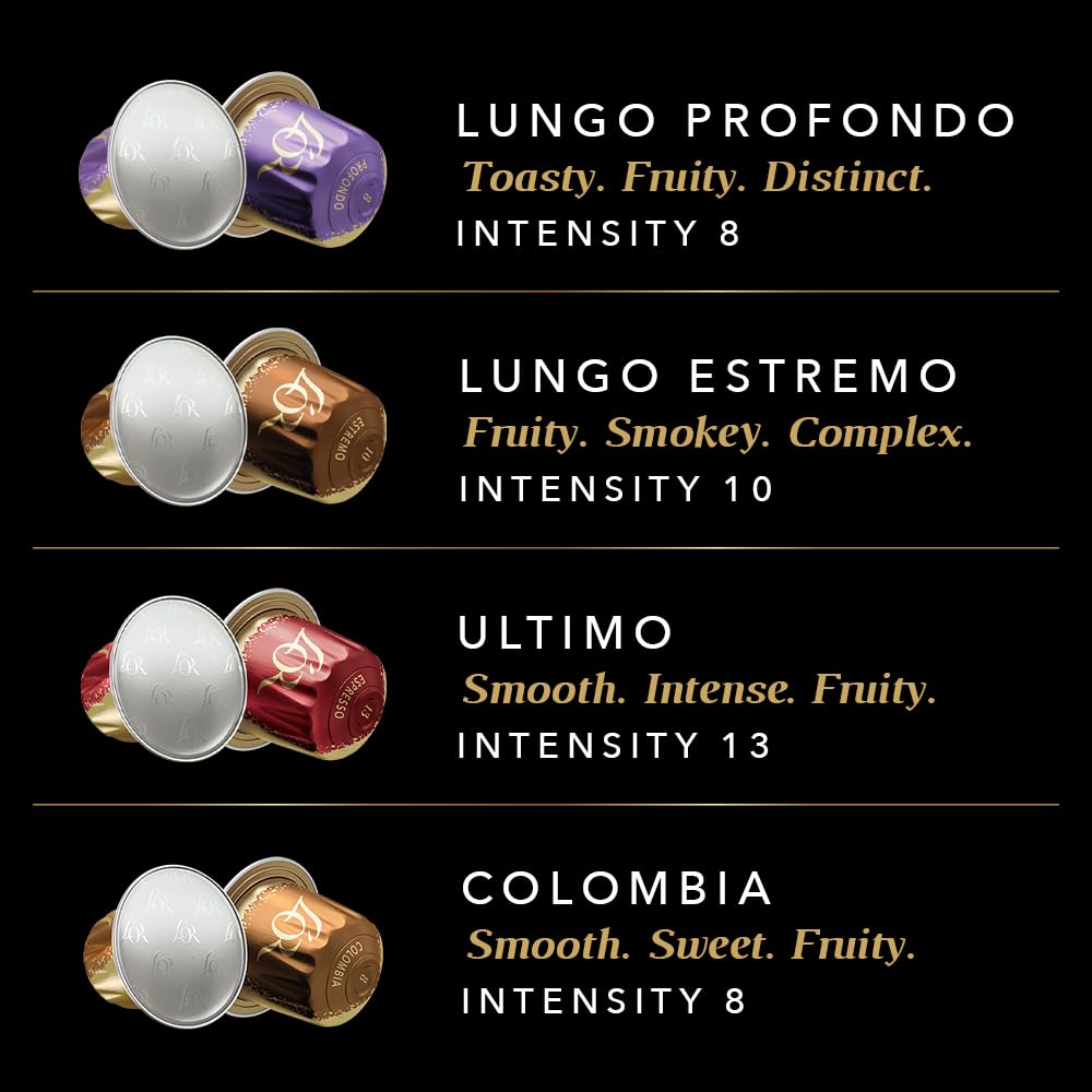 L'OR Espresso Breakfast Variety Box - 40 Recyclable Coffee Pods for Nespresso®* Compatible Machines