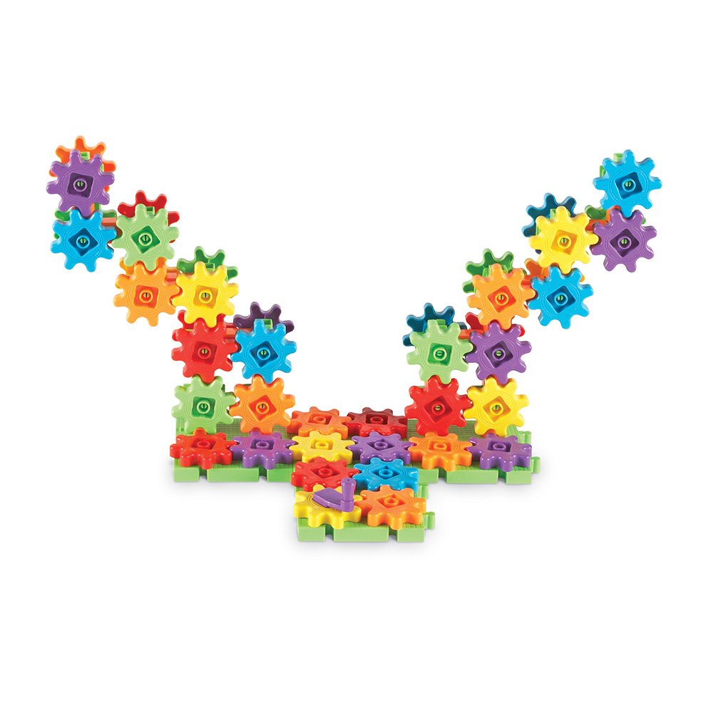 Learning Resources Gears Gears Gears Deluxe Beginners Building Set - 100 Pieces, STEM Toy for Ages 3+ 4