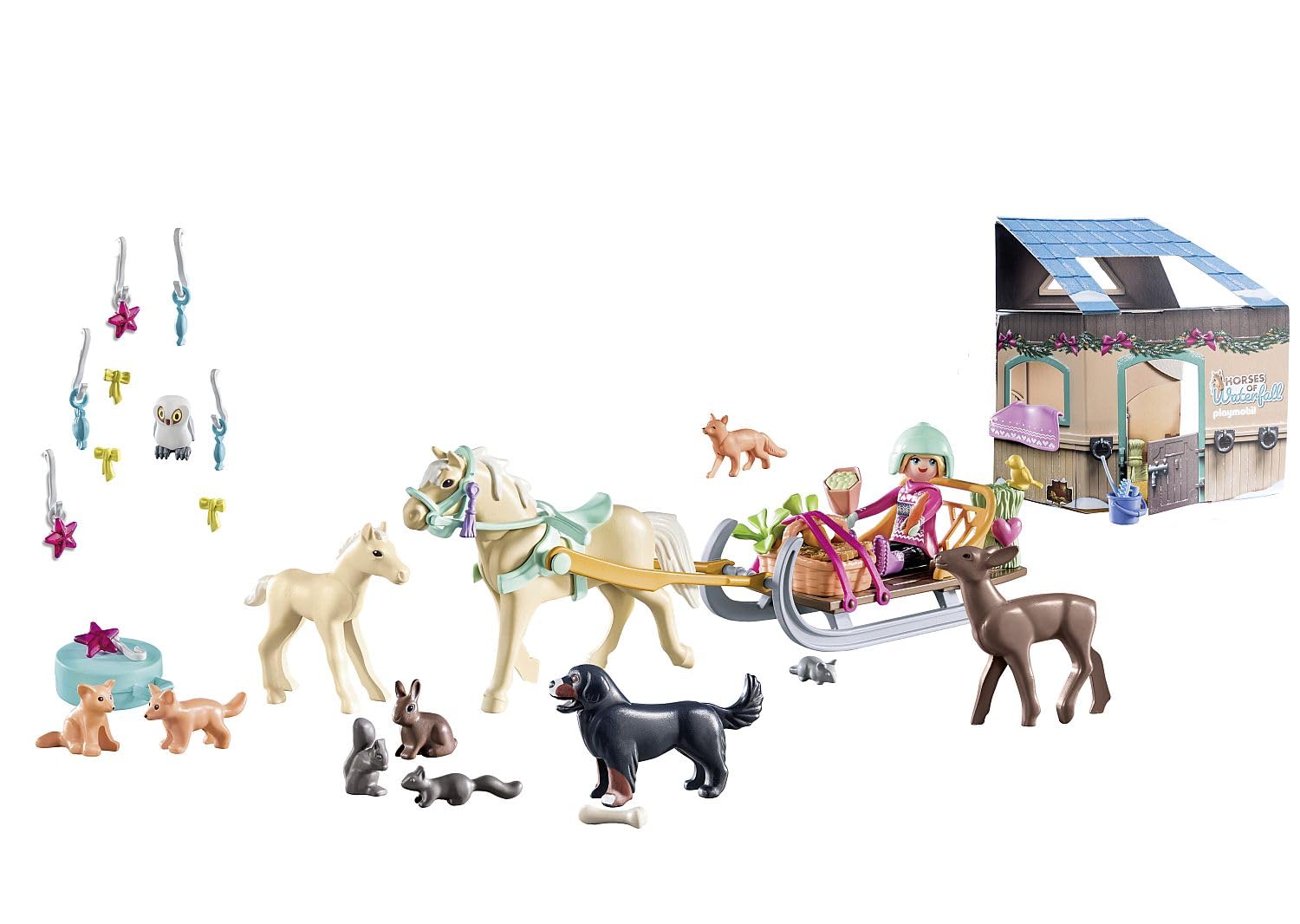 Playmobil 71345 Advent Calendar - Christmas Sleigh Ride, 24 Doors, 68-Piece Playset for Ages 4+ 2