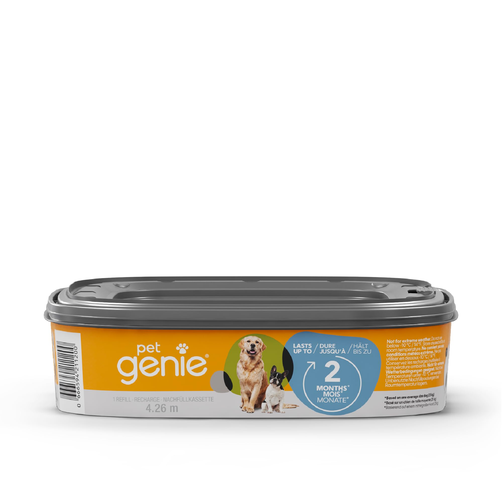 Pet Genie Multi-layer Odor Barrier Refill for Dog Waste | Lasts Up to 2 Months | Medium Size