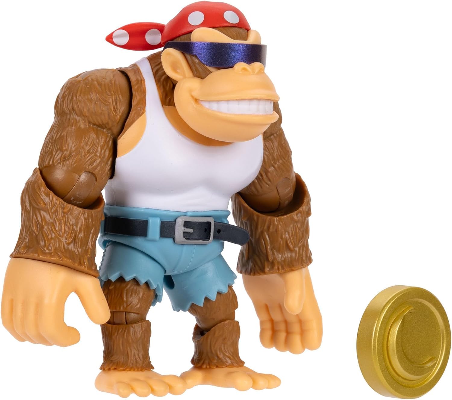 Nintendo Funky Kong Action Figure - 15 Points Articulation | 4 Inch | Ages 3+ 5