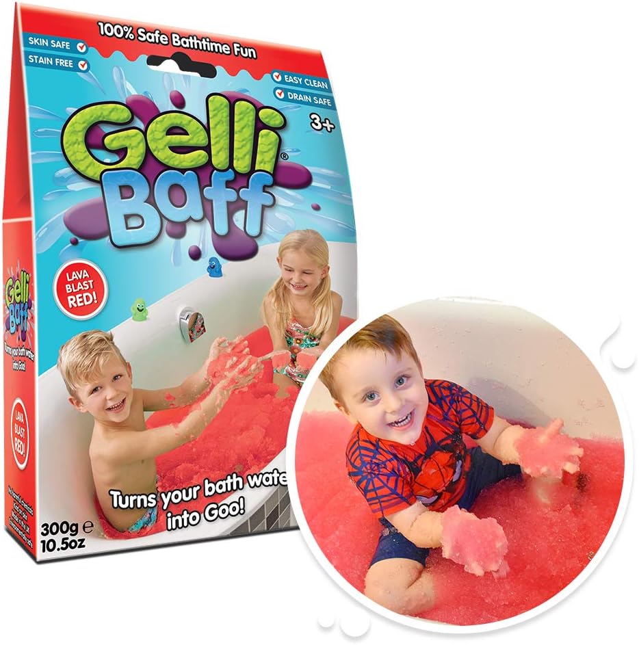 Gelli Baff Red - Magical Bath Toy for Kids, Turns Water into Squishy Goo 1