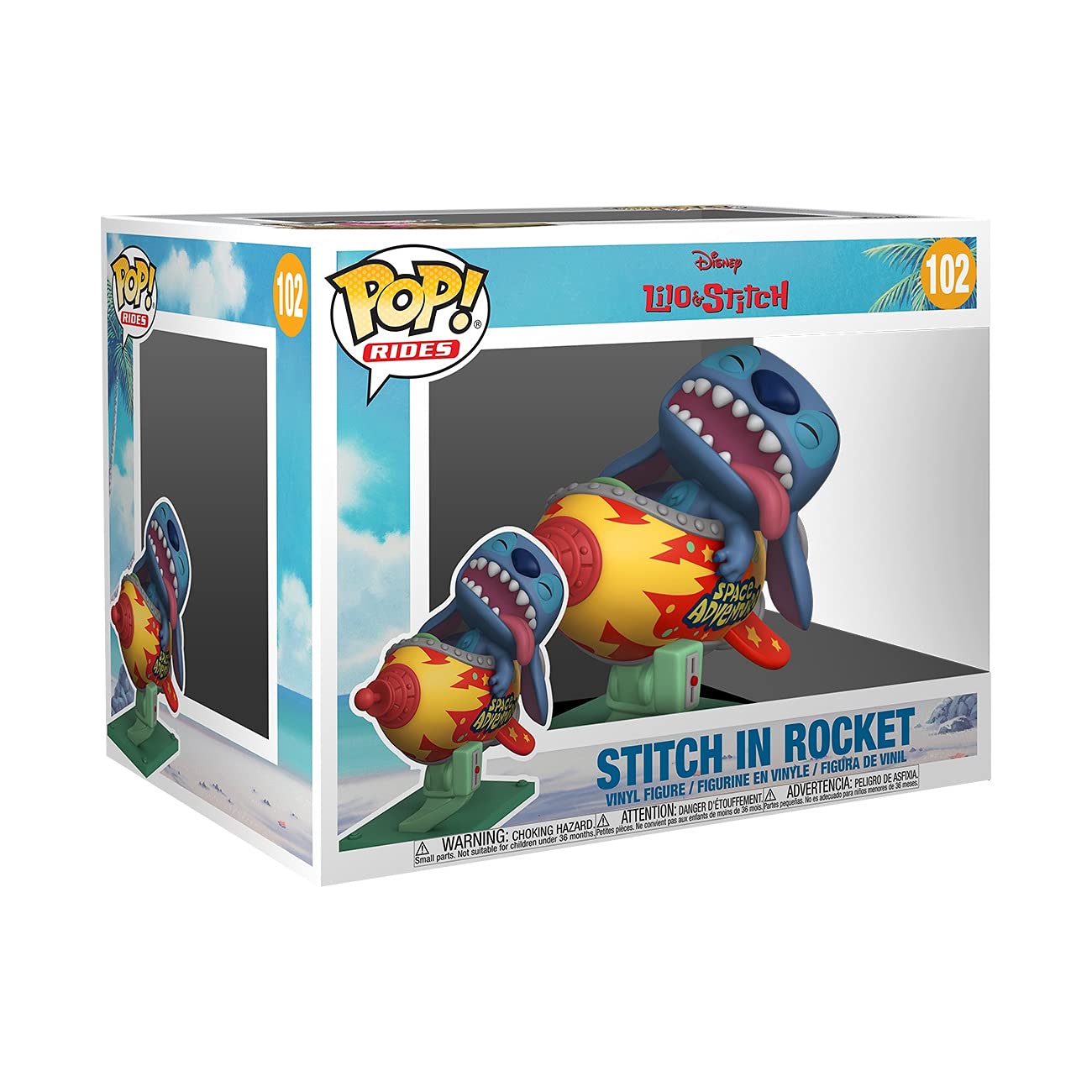 Funko POP! Rides Super Deluxe: Disney Stitch Rocket - Lilo & Stitch Vinyl Figure 55620 1