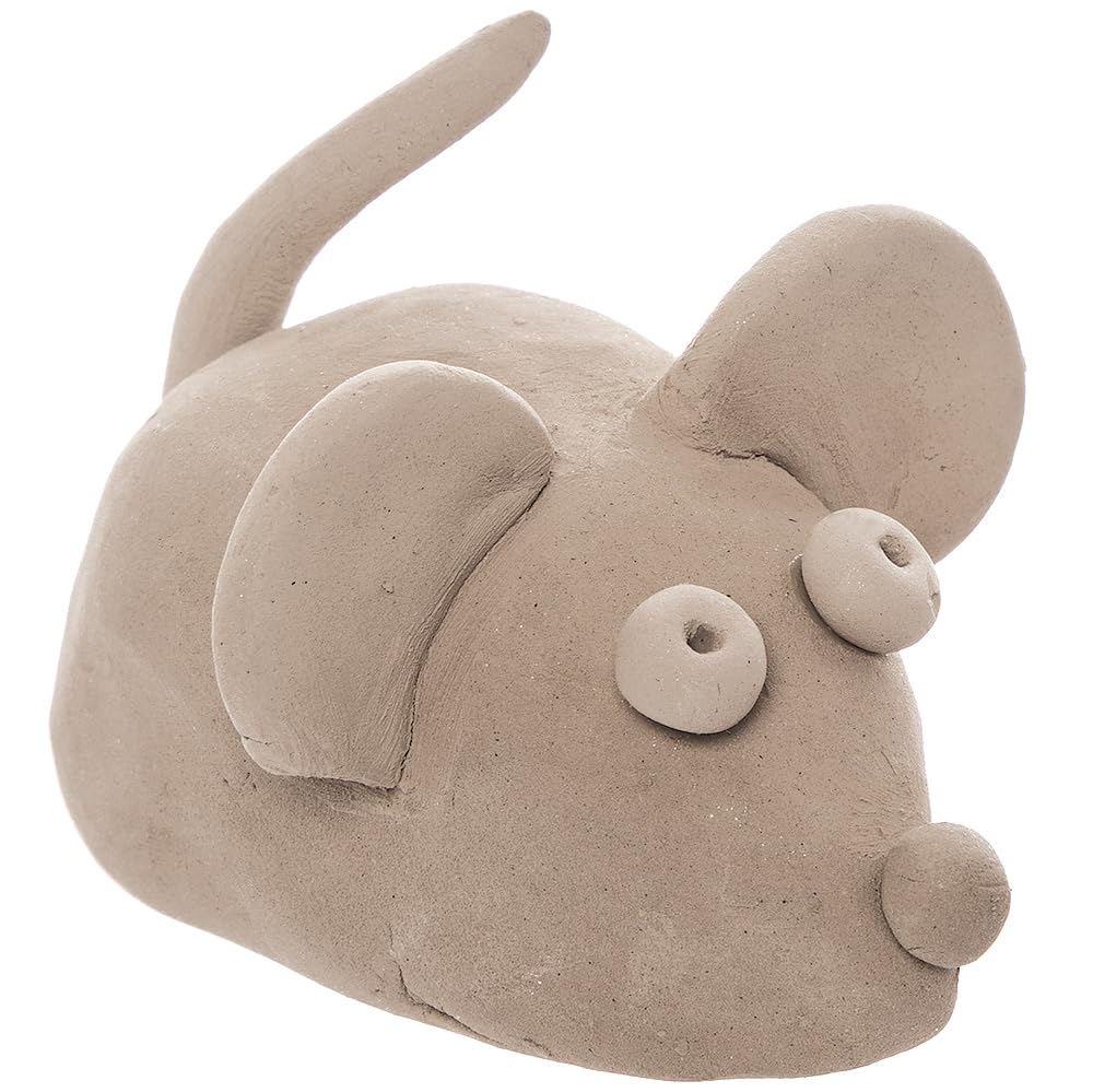 Baker Ross FX918 Grey Air Drying Clay - 1kg Pack | Soft Modelling Material for Pottery & Sculptures 3