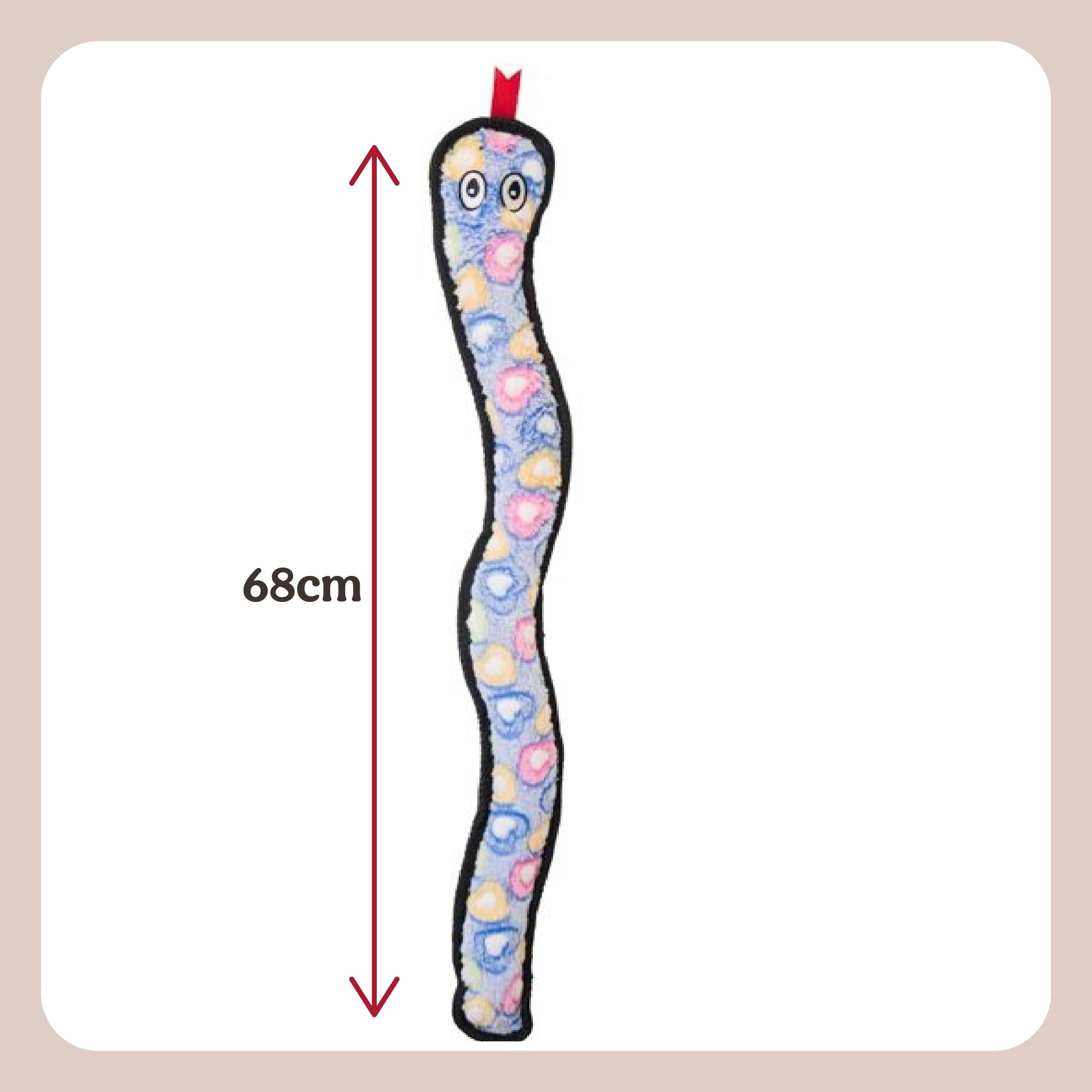 Rosewood Luxury Rope and Squeak Snake Plush Dog Toy | 69 cm Long | Durable for Tug & Chew 4