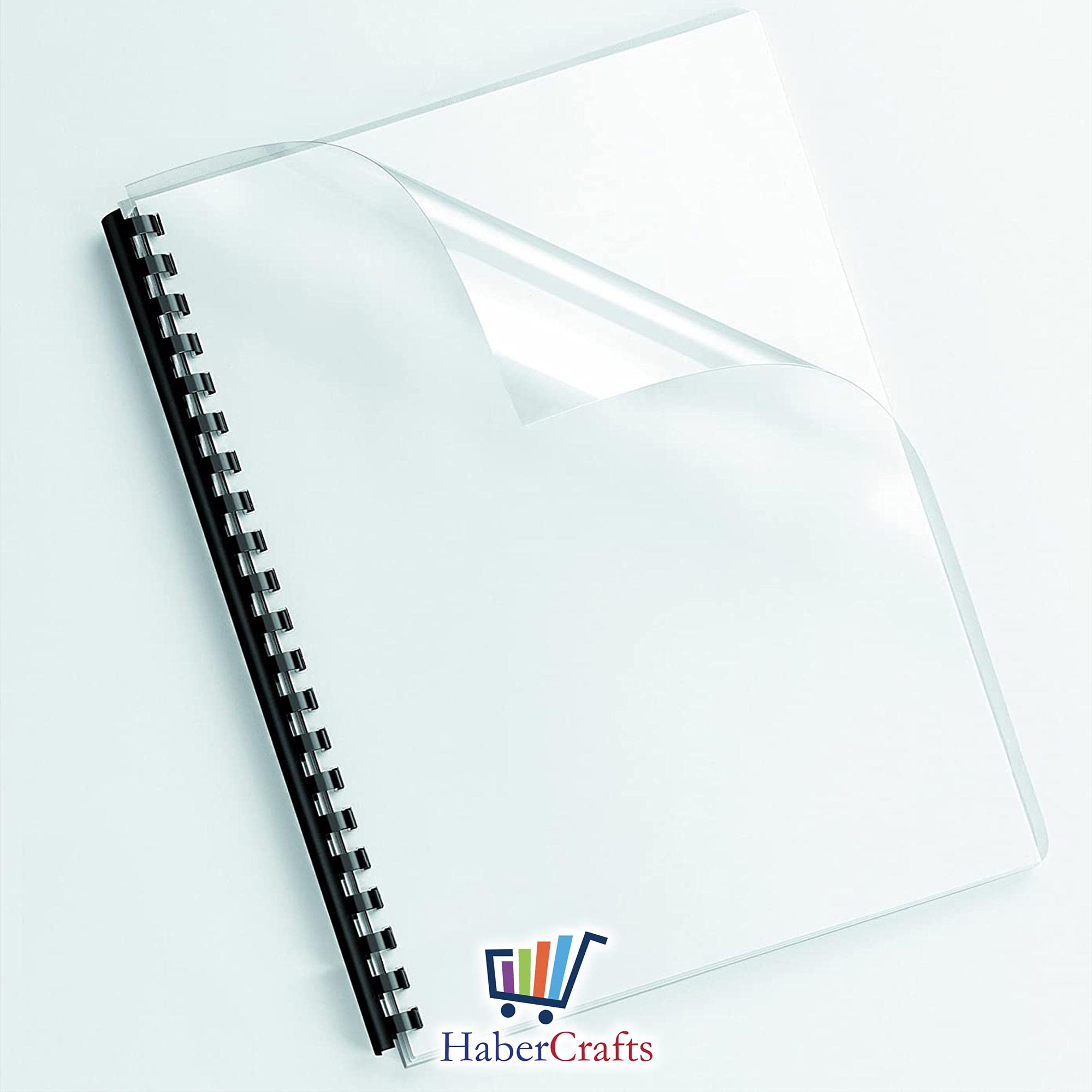Habercrafts Clear Acetate Sheets - A3 Size, 240 Micron Heavy Duty PVC for Binding & Crafts | 10 Sheets 5