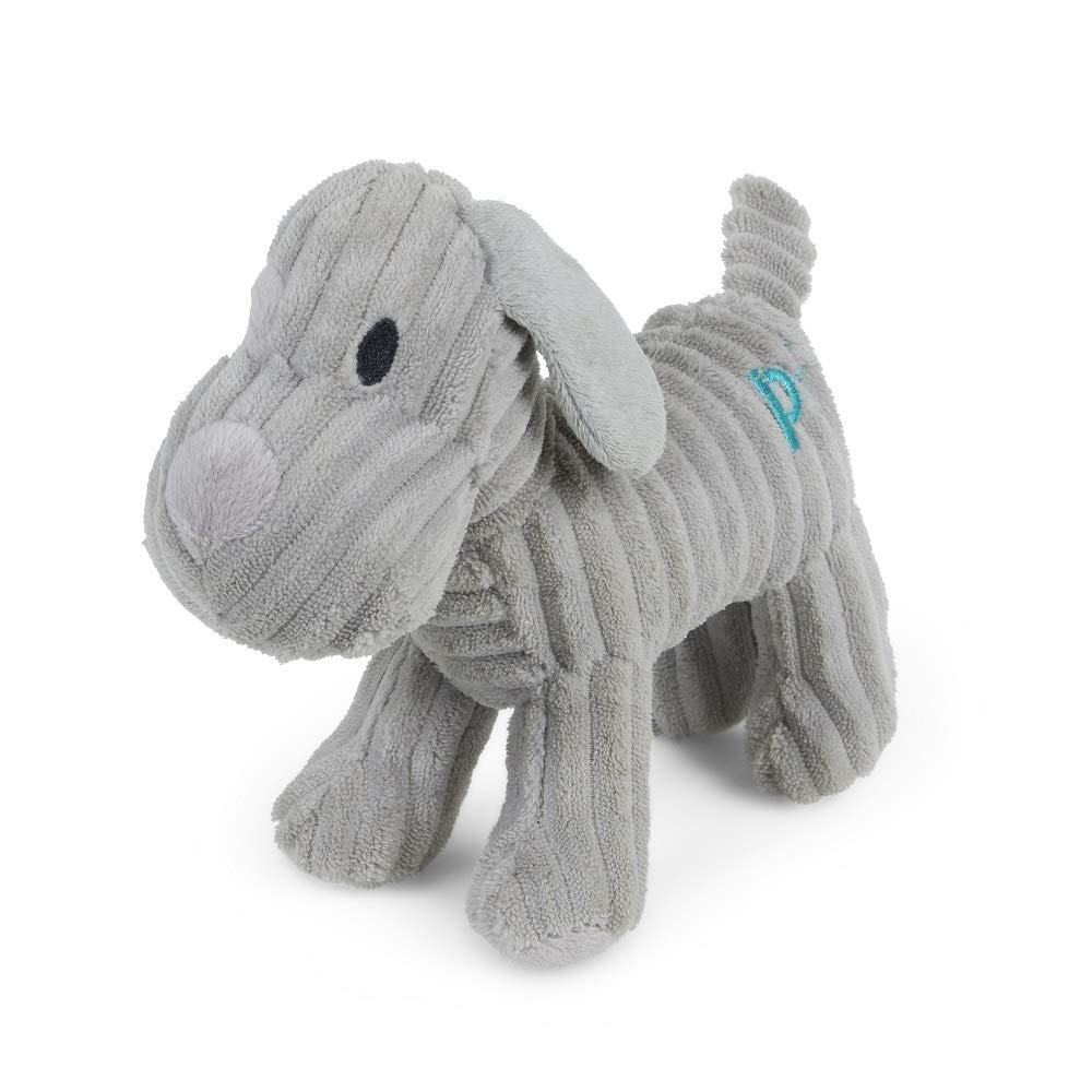 Petface Freddi Cord Plush Puppy Dog Toy - Lightweight, Portable, Squeaker Included