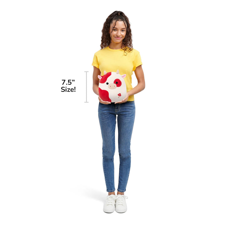 Squishmallows Claudio the Spotted Cow - 7.5-Inch Plush Toy for Kids 3 Years and Up