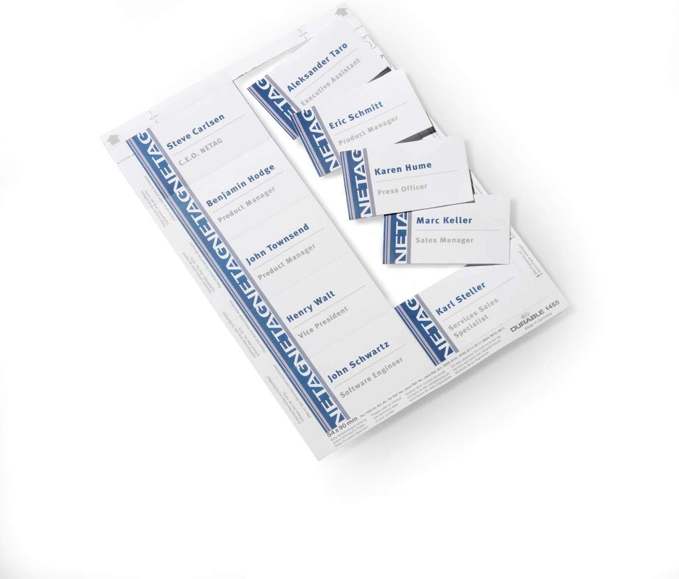 Durable Badge Inserts - 54 x 90 mm Printable Name Tags | Pack of 200 | Compatible with Inkjet & Laser Printers 5