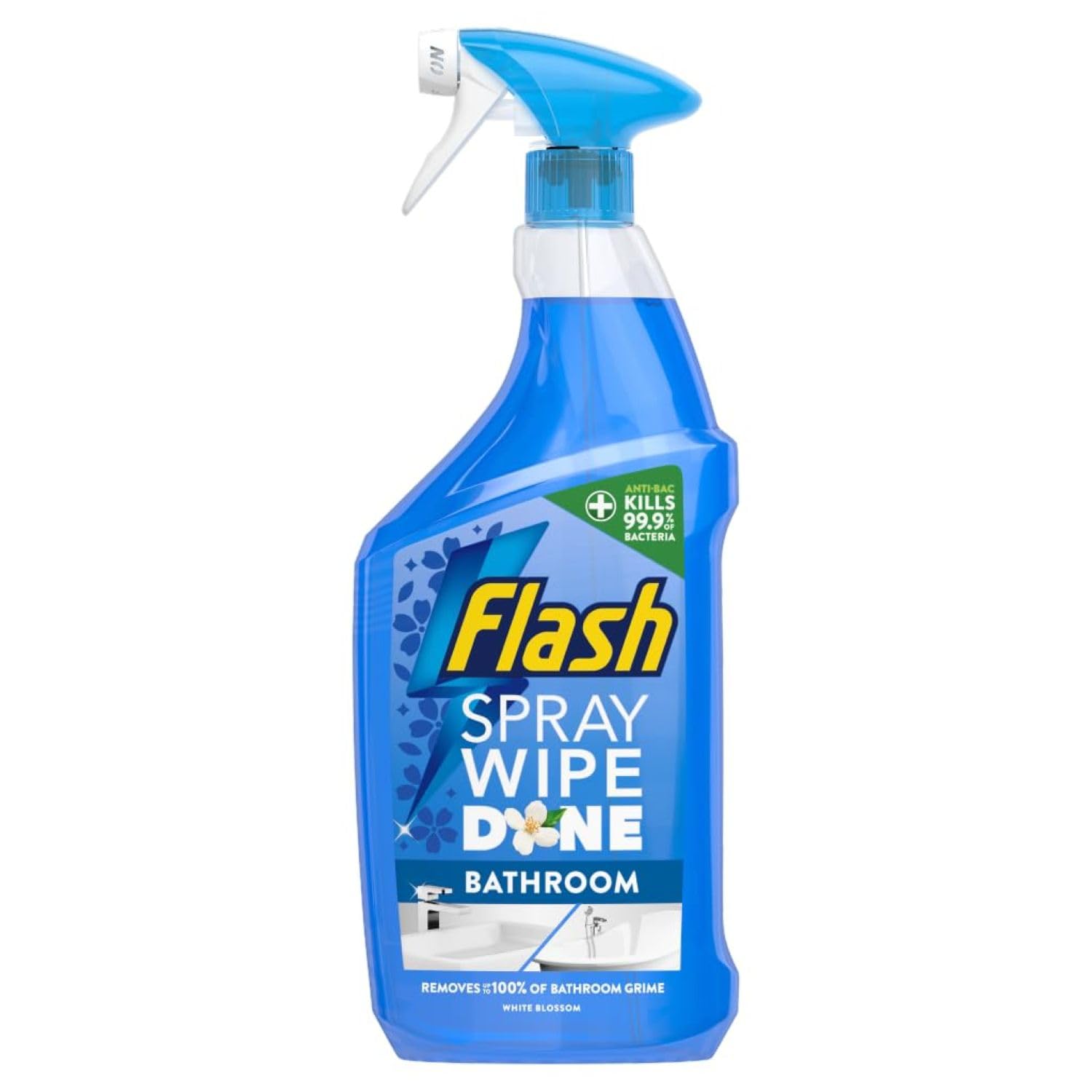 Flash Bathroom Cleaner Spray - Antibacterial, Removes Soap Scum & Water Marks | 800 ml 1