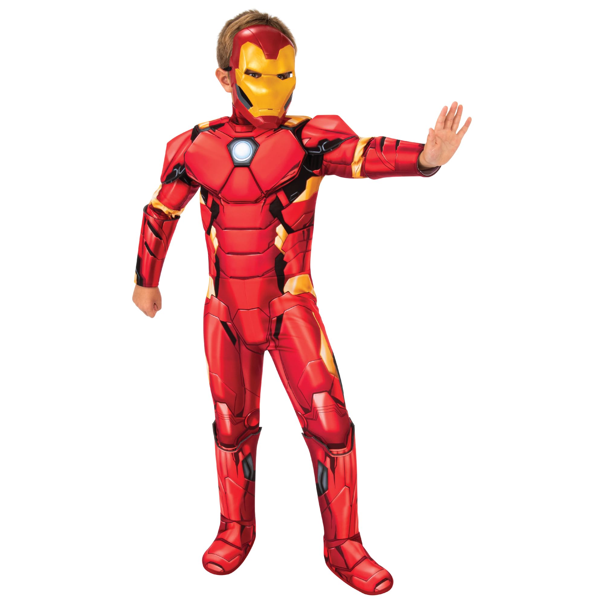 Rubies Iron Man Deluxe Fancy Dress Costume - Boys, Multicolour, Size 5-6 Years 1