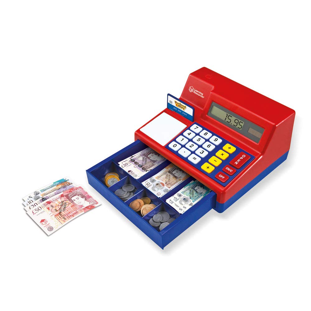 Learning Resources Pretend & Play Calculator Cash Register - Educational Toy for Kids 3+ 1