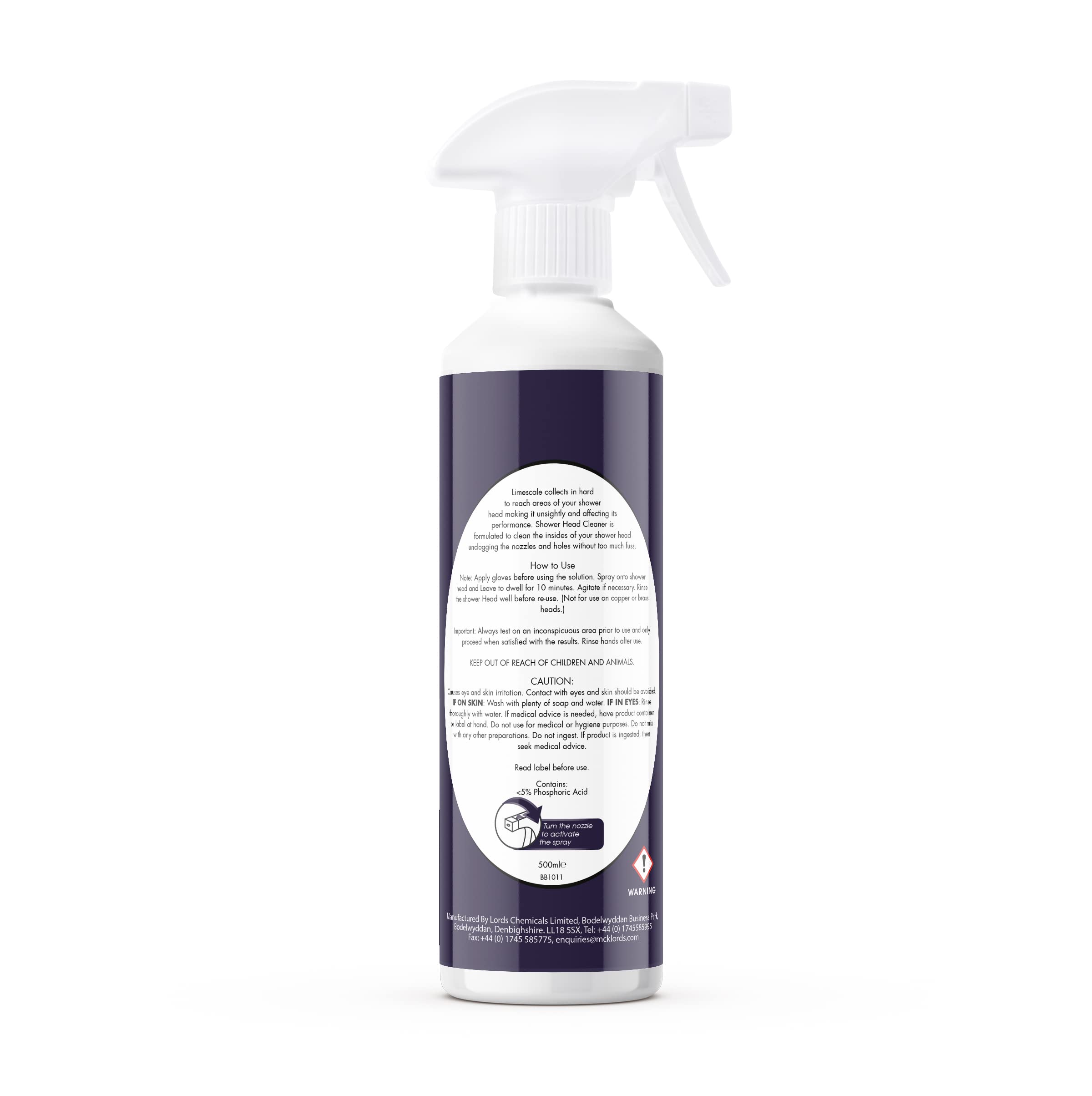BritishBasics Shower Head Cleaner & Descaler - 500ml | Unclogs Nozzles | Removes Limescale 2