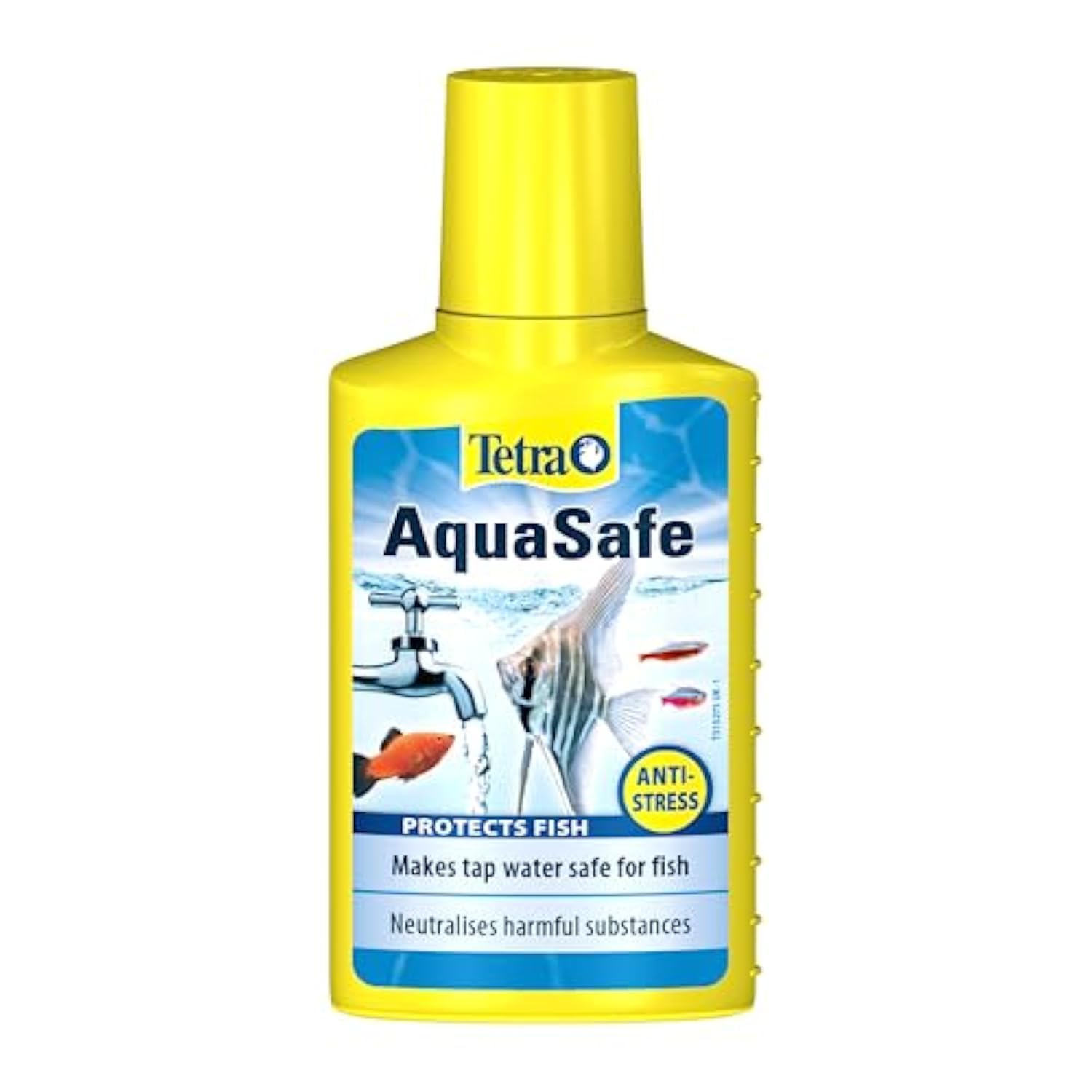 Tetra AquaSafe Water Treatment - Instantly Converts Tap Water to Safe Aquarium Water | 100ml Liquid