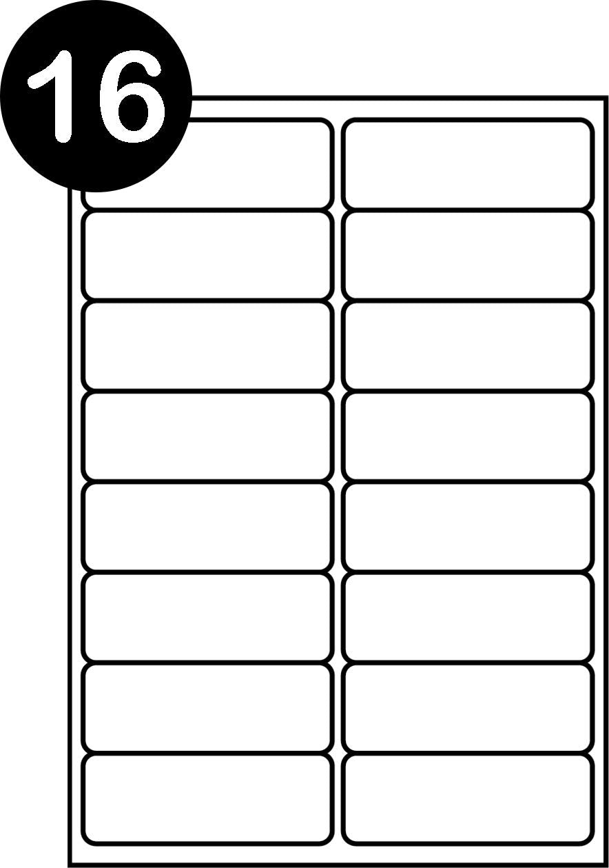 SmithPackaging A4 Self Adhesive Address Labels - 16 Labels/Sheet, 100 Sheets (1600 Total) 2