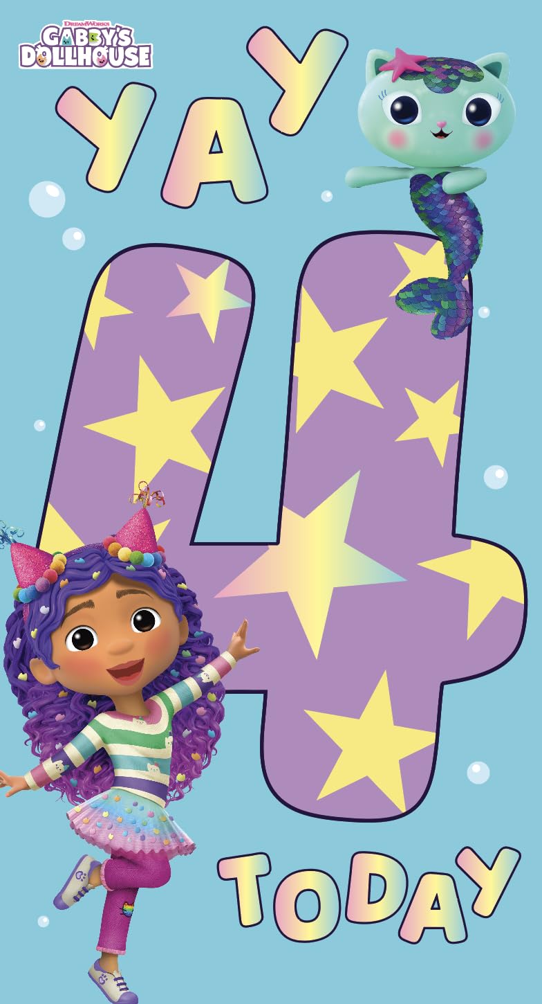 Danilo Promotions LTD Gabby's Dollhouse Birthday Card | Standard Size | Unisex-Kids