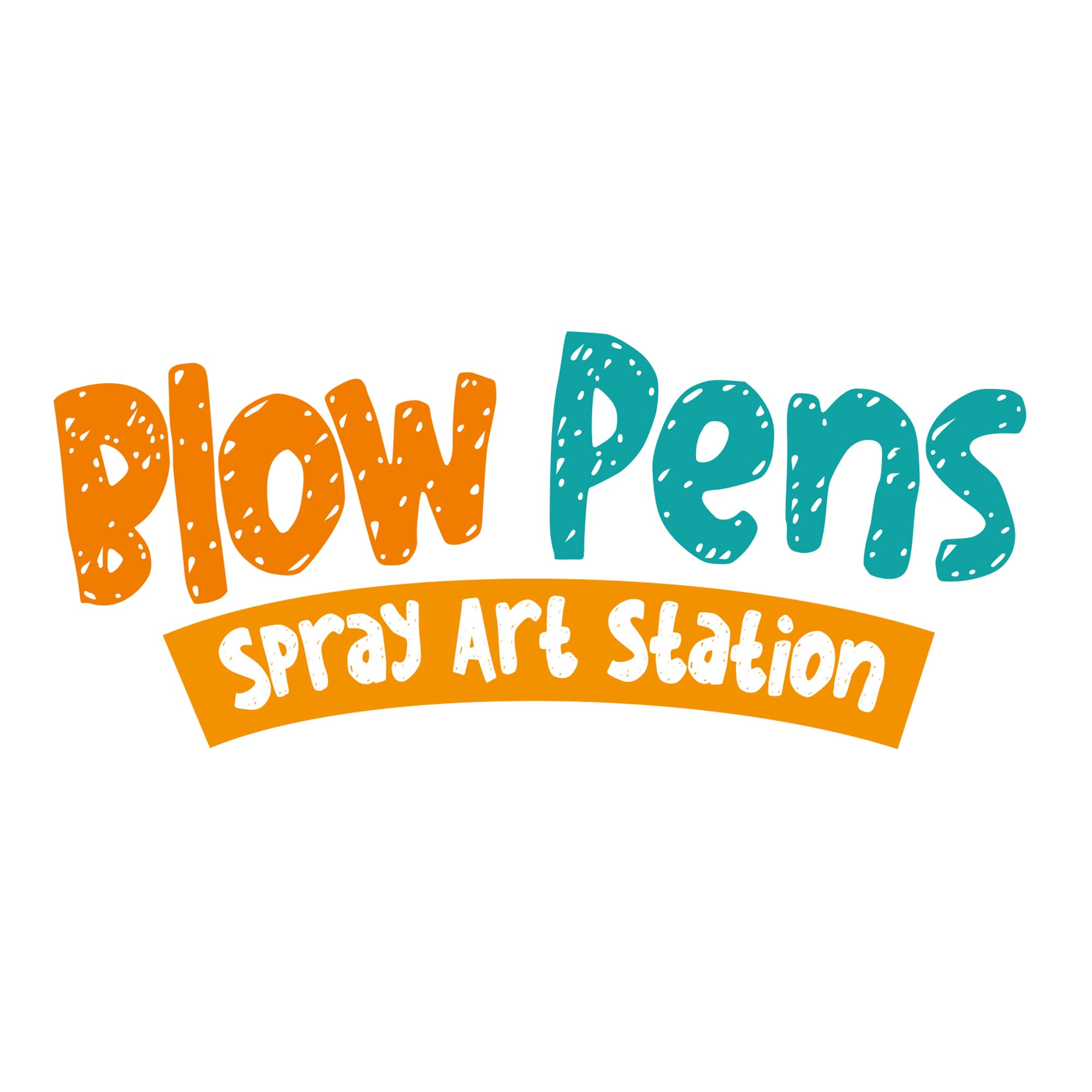 Paint Pop Blow Pens Spray Art Station - 12 Pens, Multi Coloured | Quick-Drying Paint | Includes Stencils & Paper 10