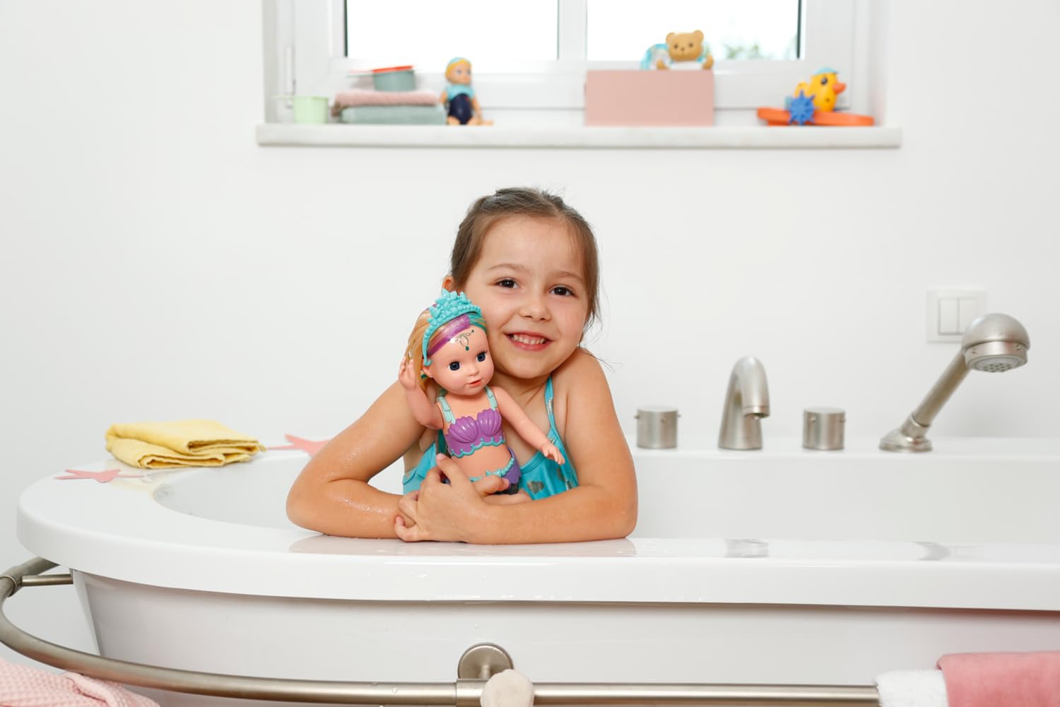 BABY born Mermaid - 43cm Color-Changing Light-Up Tail Doll for Ages 3+ 7