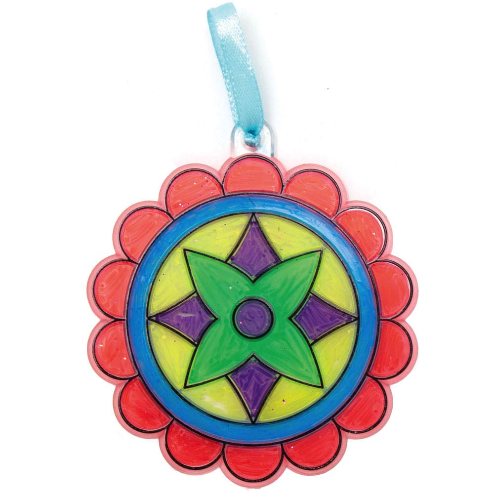 Baker Ross - Diwali Rangoli Suncatchers Craft Kit (AX313) - Pack of 10 2
