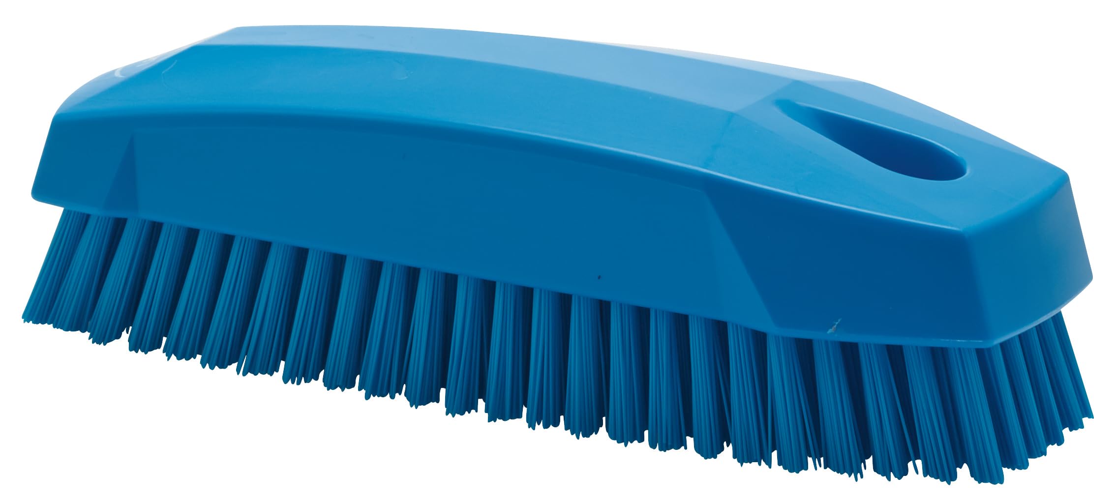Vikan Hand Brush - Stiff Bristles for Nails & Surfaces | Polypropylene | Blue