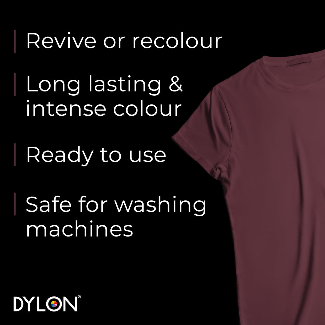 DYLON - Washing Machine Fabric Dye Pod for Clothes & Soft Furnishings 350g – Plum Red