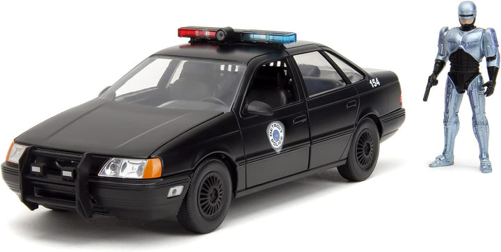 Jada Toys ROBOCOP - Robocop & 1986 Ford Taurus - 1:24 Die-Cast Model - Ages 8-15