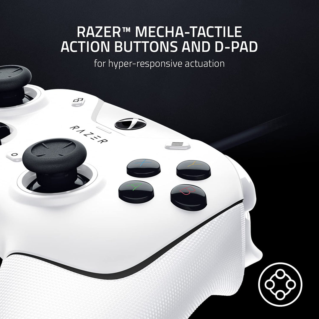 Razer Wolverine V2 - Wired Gaming Controller for Xbox Series X|S, Xbox One & PC - Mercury White